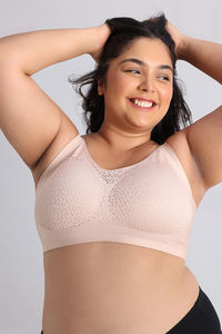 Zivame True Curv Freeform Padded Non Wired Full Coverage Super Support Bra - Rugby Tan — thumbnail 5